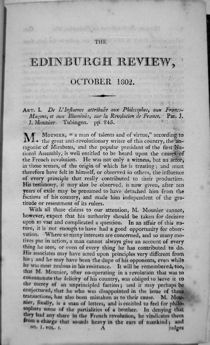 Edinburgh Review, 1 (1802), 1.  Reproduced by kind permission of Leeds University Library.